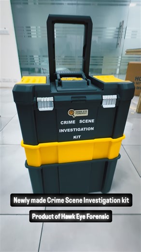 Hawk Eye Forensic on Instagram: "🚨 LAUNCHED: HAWK EYE FORENSIC – ADVANCED CRIME SCENE INVESTIGATION KIT 🚨 A new era of forensic excellence begins NOW. From law enforcement agencies to universities shaping tomorrow’s forensic experts, this kit is designed to revolutionize crime scene handling with precision, portability, and professional-grade tools. 🕵️‍♂️ What Makes This Kit Unstoppable? ✔️ Complete professional CSI toolkit for real-world investigations ✔️ Evidence collection tools with highe