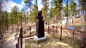 6.8K views · 327 reactions | A visit to Deadwood’s Mount Moriah Cemetery · Black Hills Boothill is a great way to combine history and physical activity. One of the Old West's most famous gunfighters, Wild Bill Hickok, is buried there (pictured). The Cemetery is open to pedestrians. Please follow CDC guidelines for social distancing. | HISTORIC DEADWOOD | Facebook