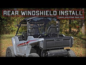 Yamaha Wolverine RMAX 1000 SuperATV Rear Windshield Install - How To