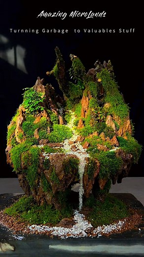 1M views · 10K reactions | Creative Idea Turnning Garbage​ to Valuables Stuff ❤❤ Amazing MicroLandScape #diy #amazingvideo #Awesome #moss #nature #plants #green #naturephotography #aquascape #mossart #photography #trees #mossterrarium #indoorplants #art #tree #plant #mosswall #vivarium #homedecor #terrariums #macro #handmade #naturelovers #garden #lichen #plantedtank #interiordesign #microlandscape #landscape | Moss CraftIdeas | Facebook