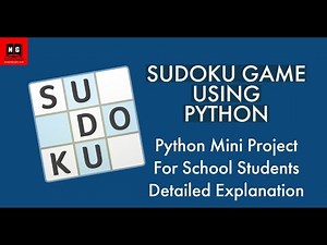 Python Mini Project for School Students | Sudoku Game using Python