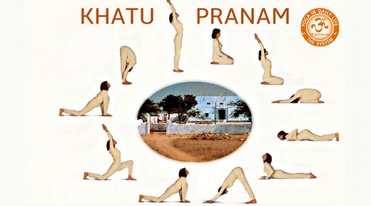 KHATU PRANAM of YOGA IN DAILY LIFE combines the individual yoga exercises to a flowing sequence of movements. This exercise serie balances and harmonizes body, mind and soul in a perfect way. Perform 4-6 rounds of Khatu Pranam once or twice a day, especially when feeling tired and you will feel fresh and vital. See also the health benefits of the Khatu Pranam Yoga postures: https://www.youtube.com/watch?v=baUvWWb5bgE and the medical perspective on Yoga in Daily Life Khatu Pranam: https://www.you