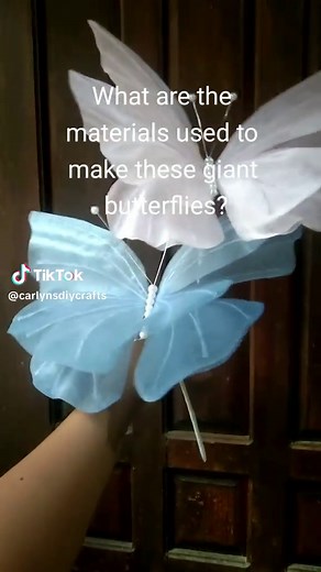 DIY Giant Organza Butterfly Tutorial | Carlyn's DIY Crafts
