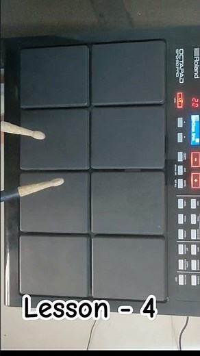 Octapad Lessons | Lesson 4 | Learn on Beat In One Minute On Octapad . #octapadlesson