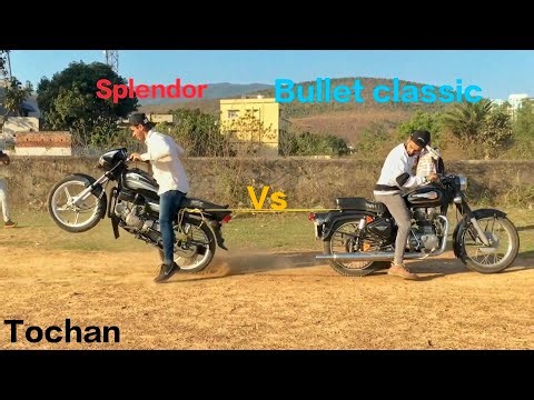Splendor ⚡ Vs Bullet classic 350 Tochan 💥 Full Video 📷 .