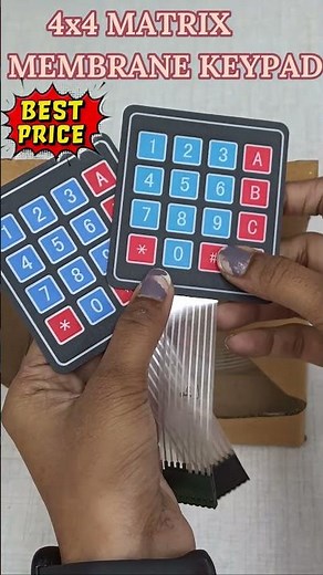 4x4 MATRIX MEMBRANE KEYPAD MODULE II How does a 4x4 keypad work #ytshorts #unboxing #arduino