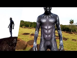 BLACK PANTHER COSTUME In Real Life WAKANDA (Suit Up Cosplay)