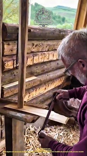 Traditional Wood Planing Process – Manual Technique for Smoothing and Shaping Wood