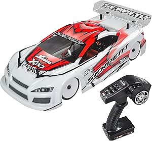 Serpent 1/10 RC Touring Car RTR, 4WD Fast Electric RC Car with Brushless Motor, Carbon Fiber & CNC Aluminum Parts, High Speed (Red)