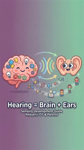 Nikhita | Paediatric occupational therapist on Instagram: "Hearing is not just “listening” — it’s how the brain organises, filters, and understands sound. And when that system struggles, even simple moments can feel loud, confusing, or overwhelming. Here are the most common signs you may notice 👇 •⁠ ⁠Doesn’t respond when called / seems to “tune out” •⁠ ⁠Says “huh?” or “what?” often •⁠ ⁠Difficulty following multi-step instructions •⁠ ⁠Sensitive to certain sounds (covering ears, distress) •⁠ ⁠Eas
