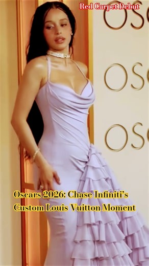 Oscars 2026: Chase Infiniti’s Red Carpet Debut in Custom Louis Vuitton #chaseinfiniti #oscar2026