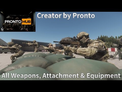 [Arma Reforger]Pronto Hub serise All Weapons, Attachment & Equipment Showcase