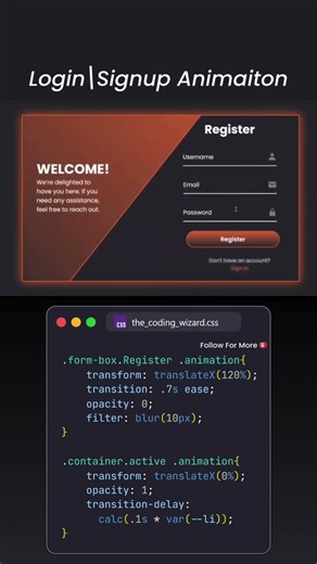 Beautiful Login & Signup Animation 💻 | With Source Code
