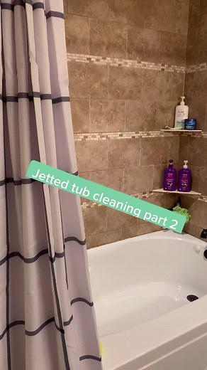 Cleaning our jetted tub part 2 as requested 🙃 I can do a part 3 of the other jet and do another round of “oh yuk” if wanted. #cleantok #cleanwithme