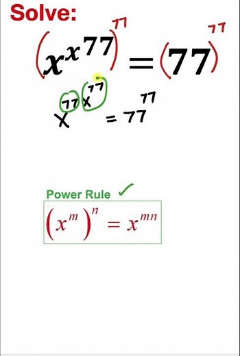 Solve the nested exponential equation