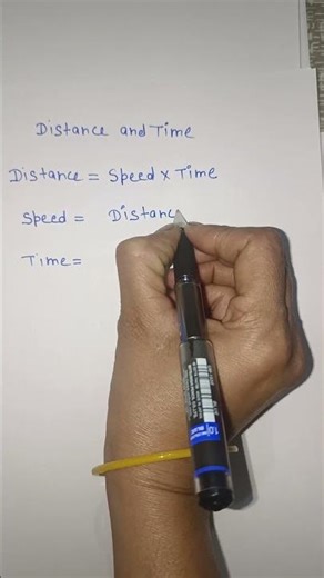 Distance and Time formula,s