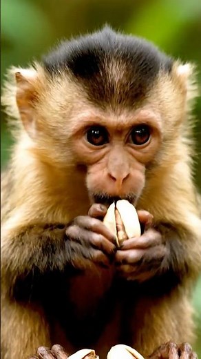 You Won’t Believe How This Baby Monkey Eats Pistachios… Adorable! | AI ASMR #oddlysatisfying
