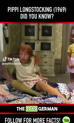 I watched this movie SO many times as a kid! #pippilongstocking #pippilongstocking1969 #pippilongstockingmovie #ollehellbom #ingernilsson #pippi #astridlindgren #mariapersson #parsundberg #margottrooger #hansclarin #paulesser #ulfgjohnsson #beppewolgers #susandavis #60smovie #60smovies #scottneumyer #didyouknowthis #didyouknowthat #movietrivia #triviadude