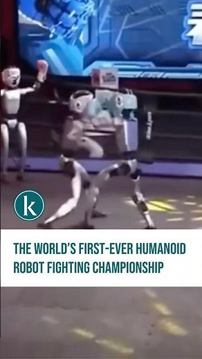 Humanoid robots fight in China’s first robot championship