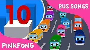 Ten Little Buses - Bus Songs - Car Songs - PINKFONG Songs