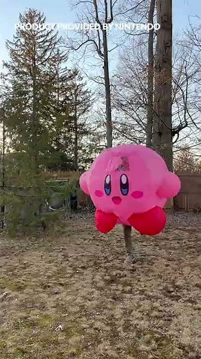 The Inflatable Kirby Costume VICTORY DANCE! ✨🌟 #Shorts | Raymond Strazdas