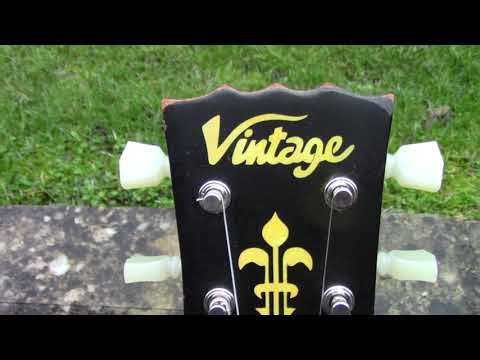 Vintage V100MR HB (Honeyburst) discontinued guitar