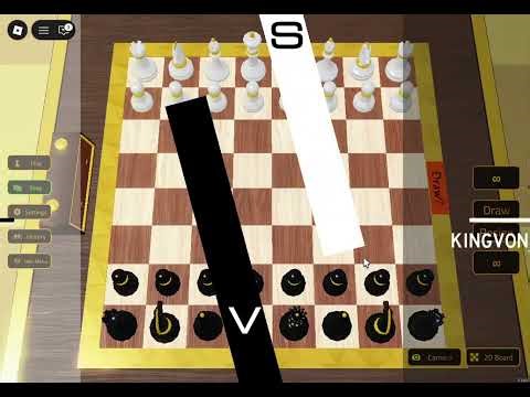 Playing Roblox chess tournament for the first time. I got lucky.