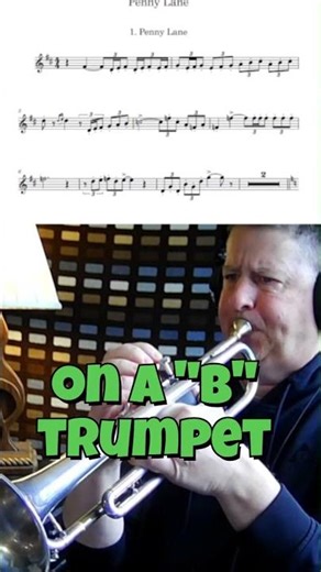 #trumpet in A???? "Penny Lane" piccolo part on "B Trumpet"...#lol #music