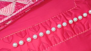 71K views · 4.5K reactions | Beautiful neck design for kurti with pearl Buttons. #sewing #neckdesigns #fashion #diy #crafts #suits | Knotty Stitches | Facebook