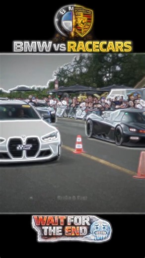 BMW M3 challenges RACECAR 😈 AURA | #bmw #racecar #edit