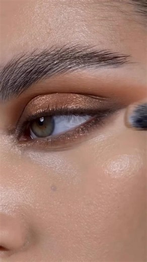 Bold copper & brown eye makeup tutorial 🤎