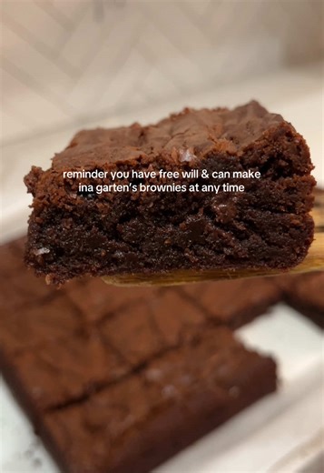 ina’s outrageous brownies 💌🍫 #brownies #baking #inagarten #bakewithme #homemade