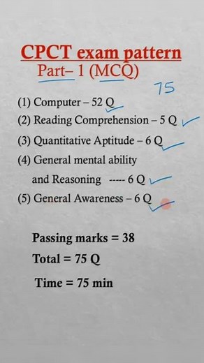 CPCT exam pattern // Part - 1 //CPCT exam syllabus //SEVEN STUDY // #cpct #cpct2022 #SEVENSTUDY