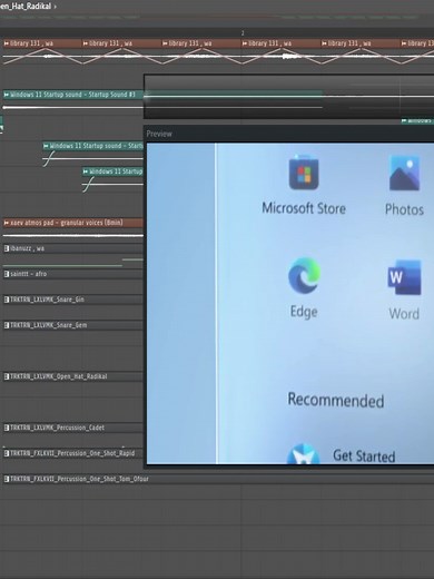 sampled windows 11 #flstudio #dance #edit #waera | FL Studio