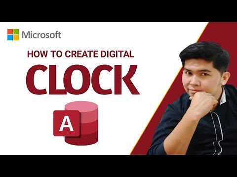 How to create a DIGITAL CLOCK and GREETINGS in Ms Access.