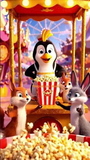 Hot & Fresh! Penguin’s Popcorn Magic! 🐧✨” #entertainment #funny #penguin #entertaininganimals #viral