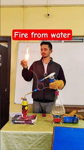 Fire from water vapour, Super heating effect #science #experiment #physics