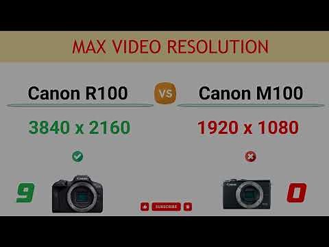 Canon R100 vs Canon M100 Comparison: 14 Reasons to buy the R100 and 6 Reasons to buy the M100