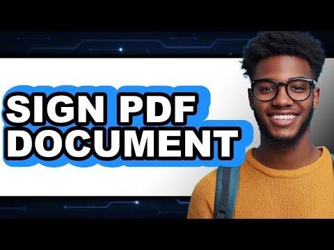 How to Sign PDF Document