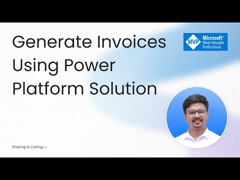 Power Automate Invoice Generator using Power Apps | SMB Work Order Solution Demo