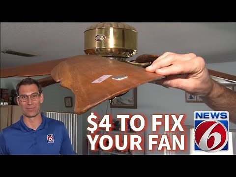 Wobbly ceiling fan? Balance it for $4!