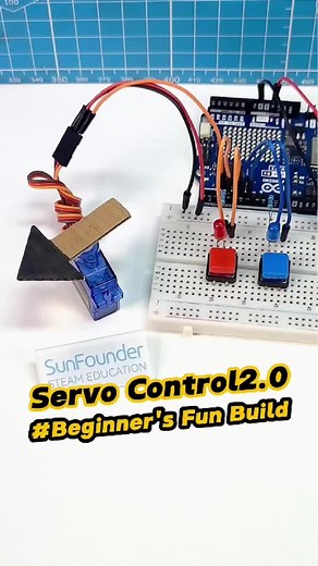 Arduino Proyek Pemula: Servo dan LED Terkontrol Tombol