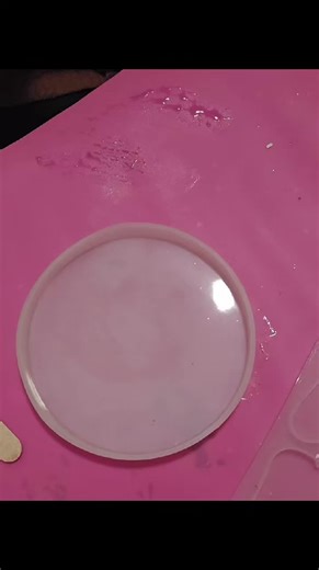 Resin Art Creation Process: Pouring Magic