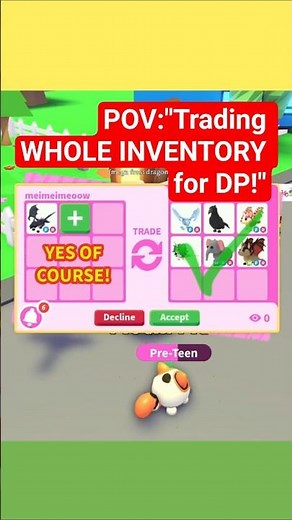 POV: "TRADING WHOLE INVENTORY FOR DREAM PET" FT. ‪@SmoBlox‬ 😒IN ADOPT ME!