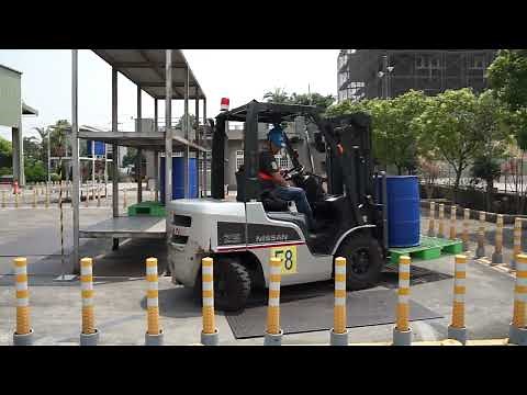 台灣省工商安全衛生協會附設中壢職業訓練中心-堆高機第三站教學影片