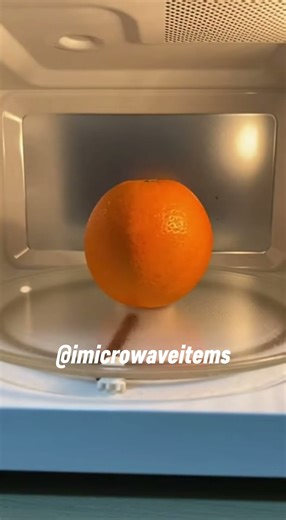 let's microwave an orange today 🍊❗