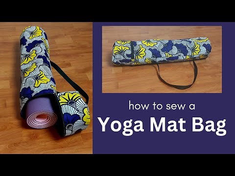 DIY Yoga Mat Bag with Zipper | Sewing Tutorial