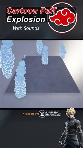 Niagara Cartoon Puff 3D Sound Locations UE5