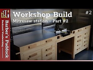 Adding a mitre-miter saw station to the workbench - Workshop Build #2