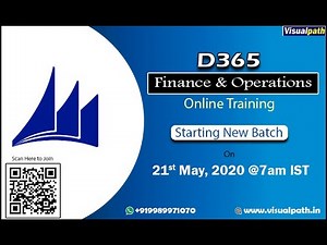 MS Dynamics 365 Finance & Operations Online Training Demo | Visualpath